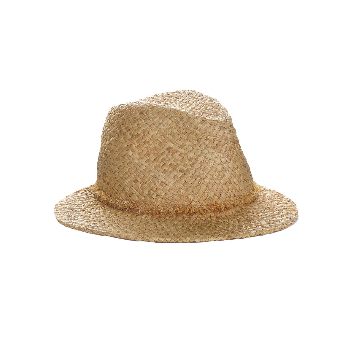 St. Tropez Raffia Fedora Hat – Tobacco Straw, Amina Hood x Helen Jon Collaboration