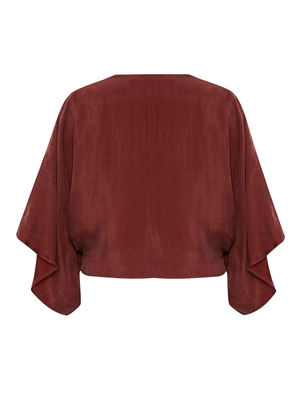 Lucid Knot Top in Burgundy