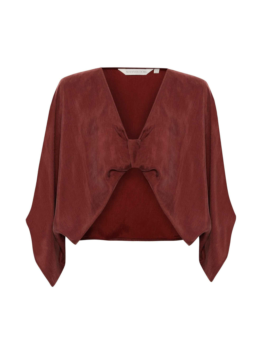Lucid Knot Top in Burgundy