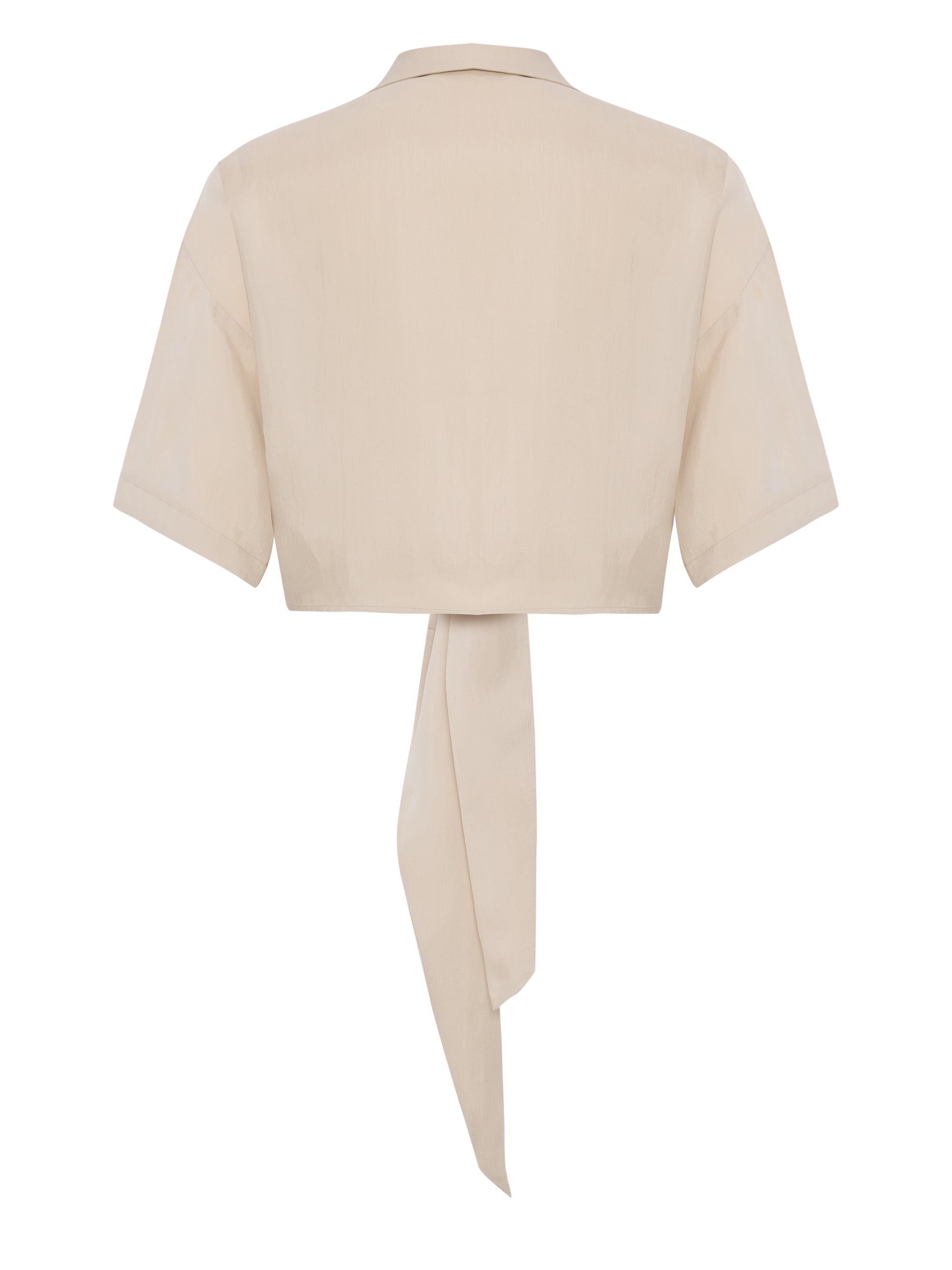 Lucid Tie-Front Shirt in Sand