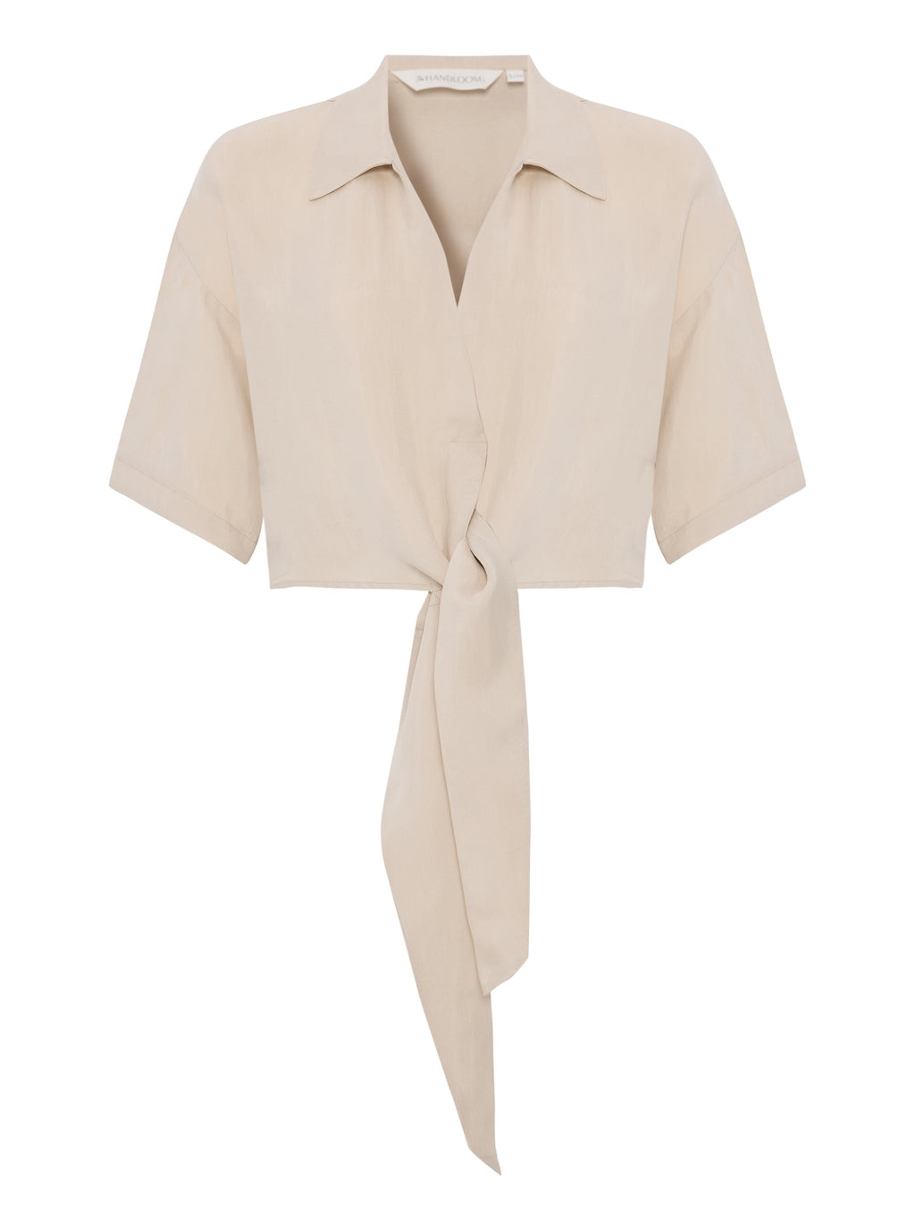 Lucid Tie-Front Shirt in Sand
