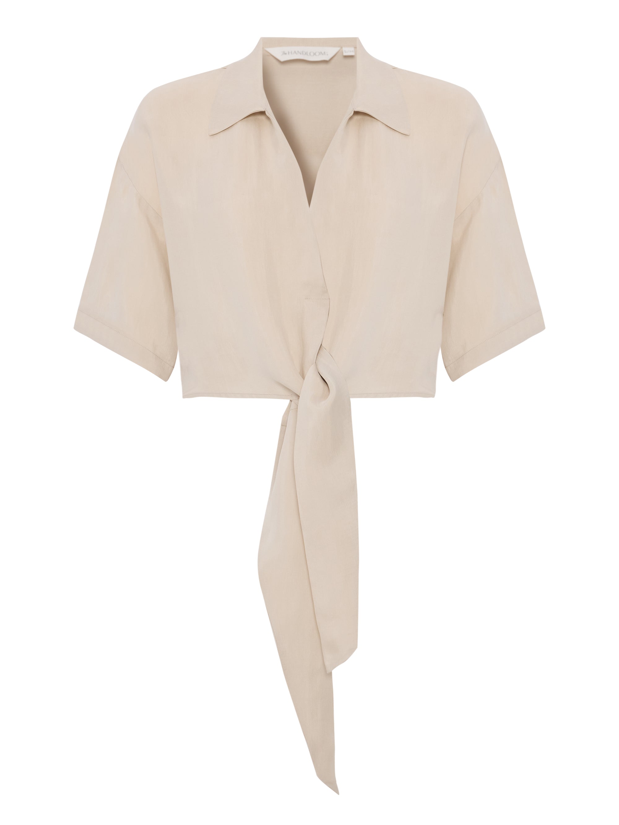 Lucid Tie-Front Shirt in Sand