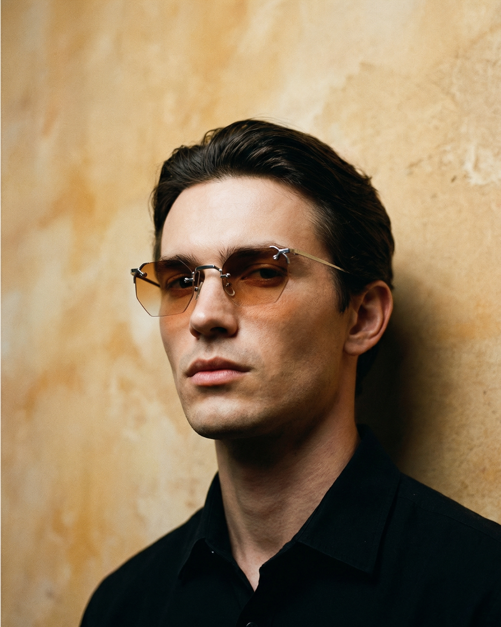 Aplos Hexagon Rimless Sunglasses – Minimalist Unisex Designer Shades with UV400 Protection