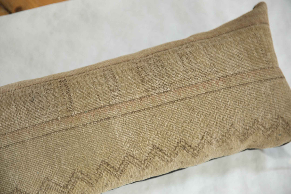 Vintage 1940s Northwest Persian Reclaimed Rug Fragment Pillow with Down Insert