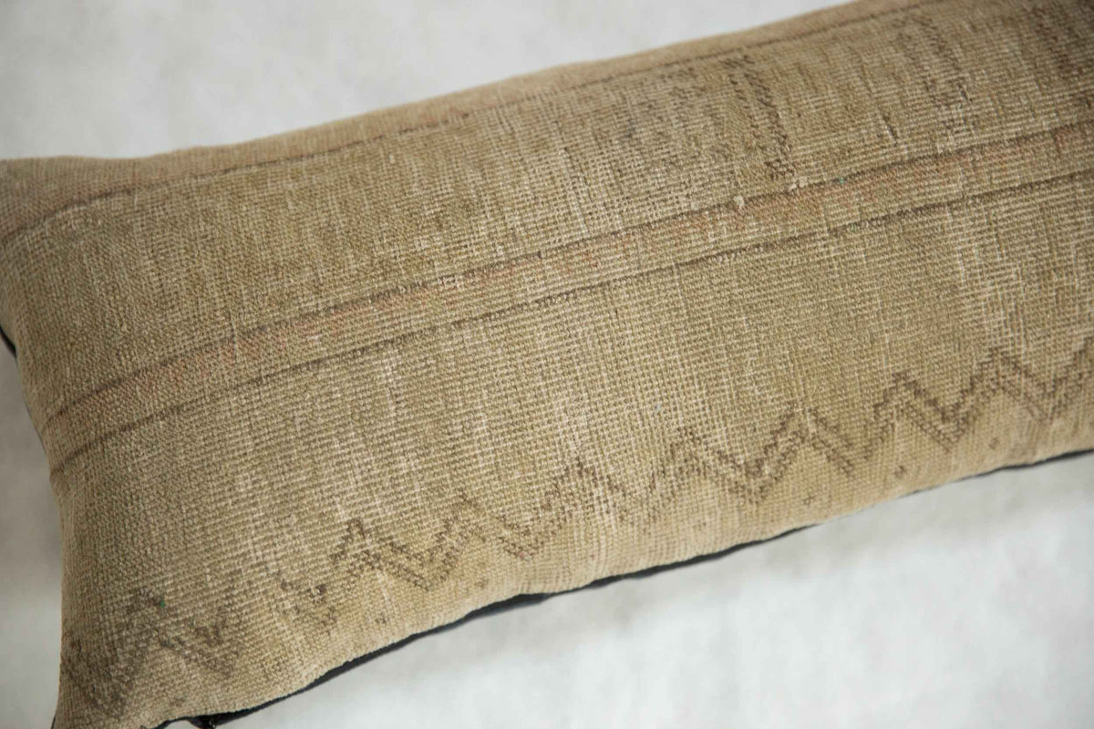 Vintage 1940s Northwest Persian Reclaimed Rug Fragment Pillow with Down Insert