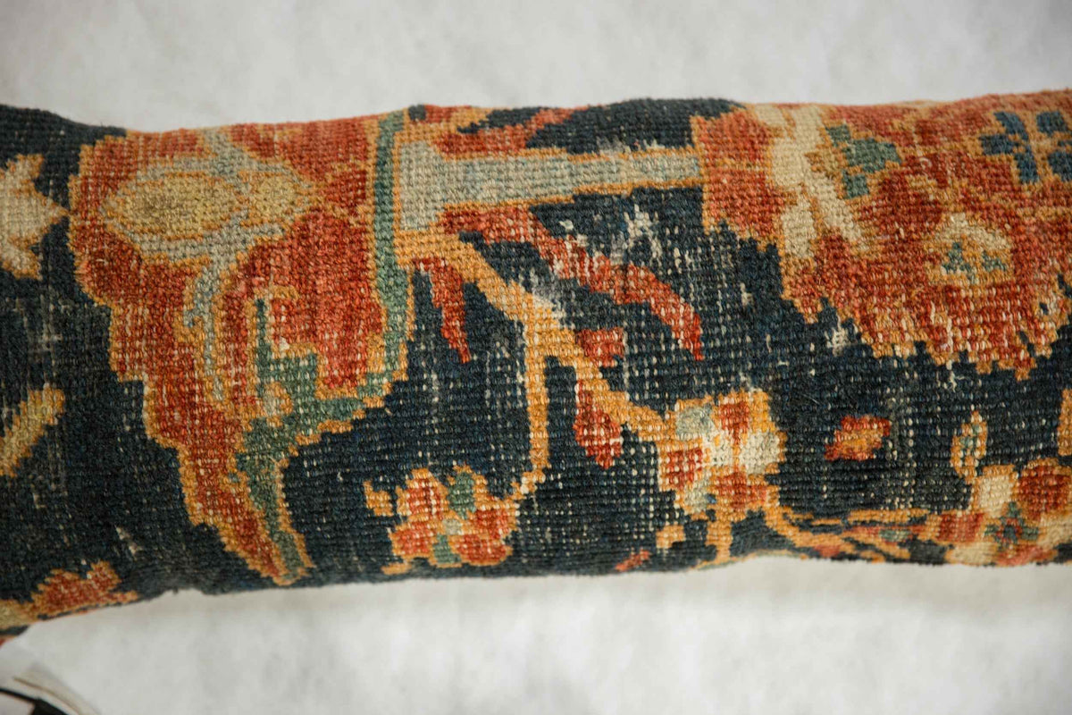 Antique Ziegler Mahal Rug Fragment Decorative Pillow