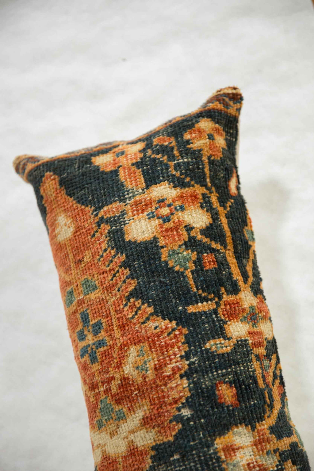 Antique Ziegler Mahal Rug Fragment Decorative Pillow