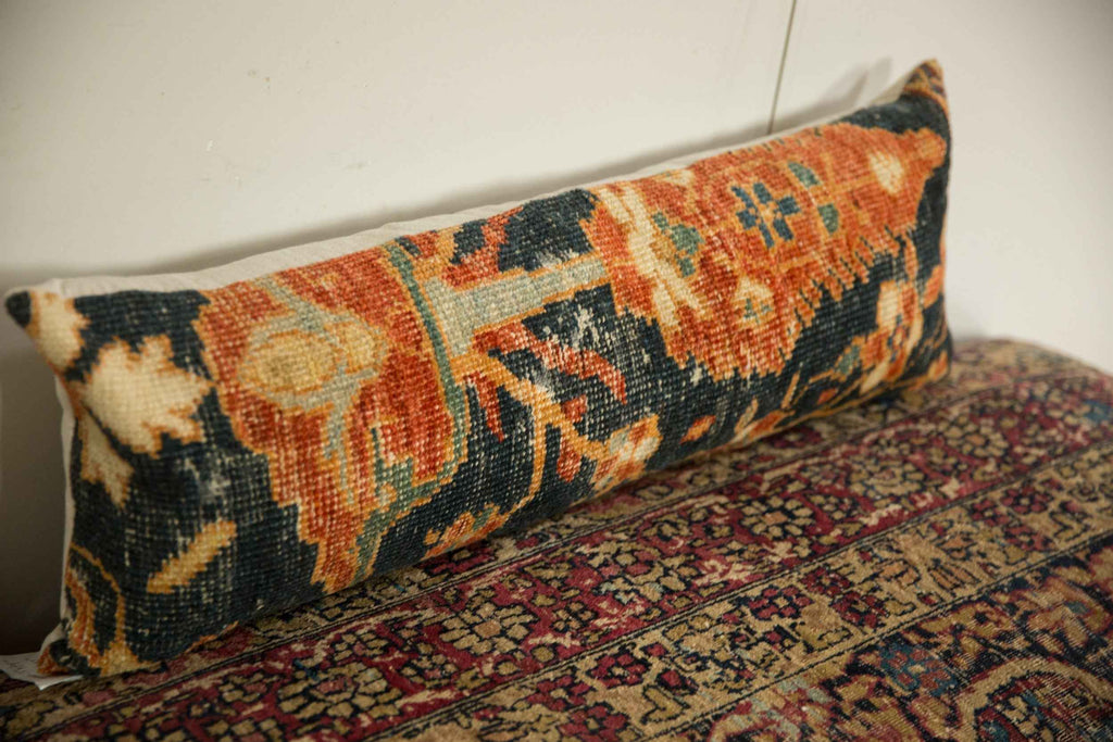 Antique Ziegler Mahal Rug Fragment Decorative Pillow