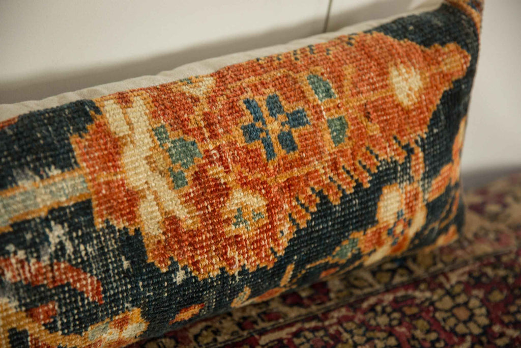 Antique Ziegler Mahal Rug Fragment Decorative Pillow