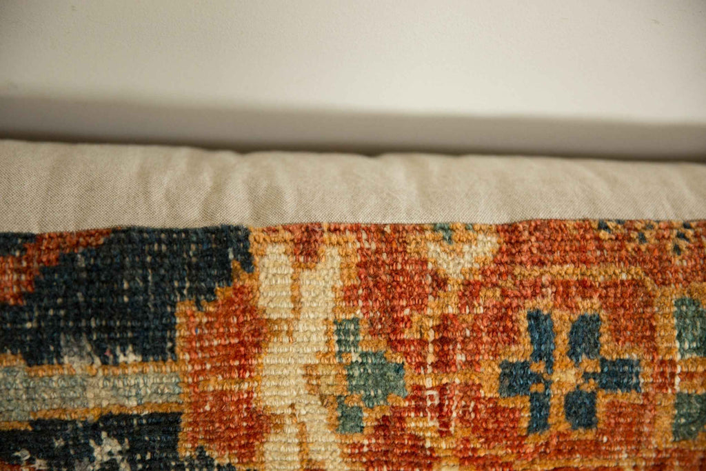 Antique Ziegler Mahal Rug Fragment Decorative Pillow