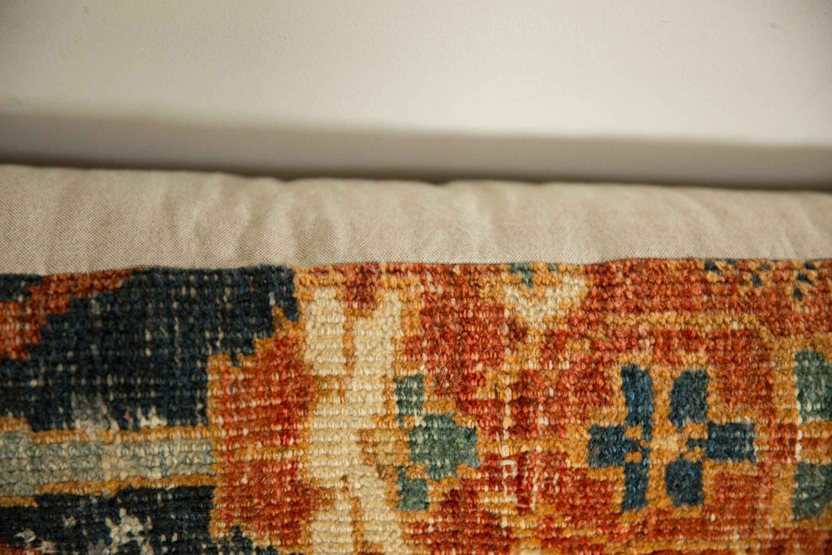 Antique Ziegler Mahal Rug Fragment Decorative Pillow