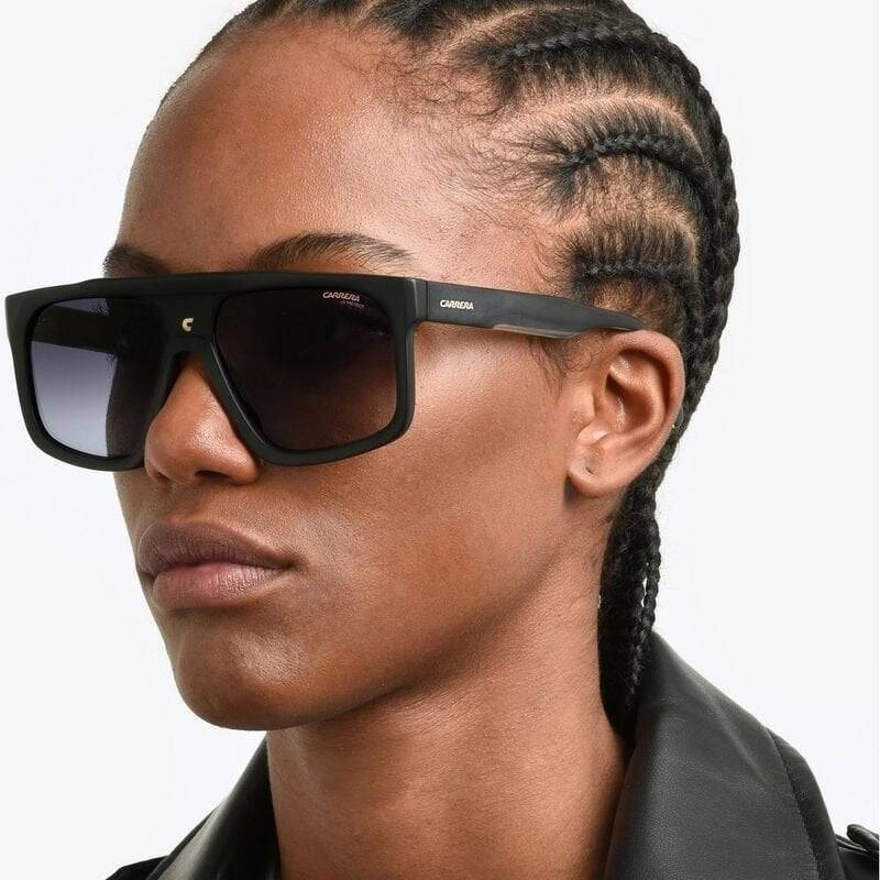 Carrera 1061/S Dark Grey Sf Unisex Square Sunglasses 59mm — side view showing the temple