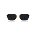 Cerise Metal & Acetate Half-Frame Sunglasses with UV400 Anti-Shatter Nylon Lenses – White and Silver High-Fashion Unisex Shades