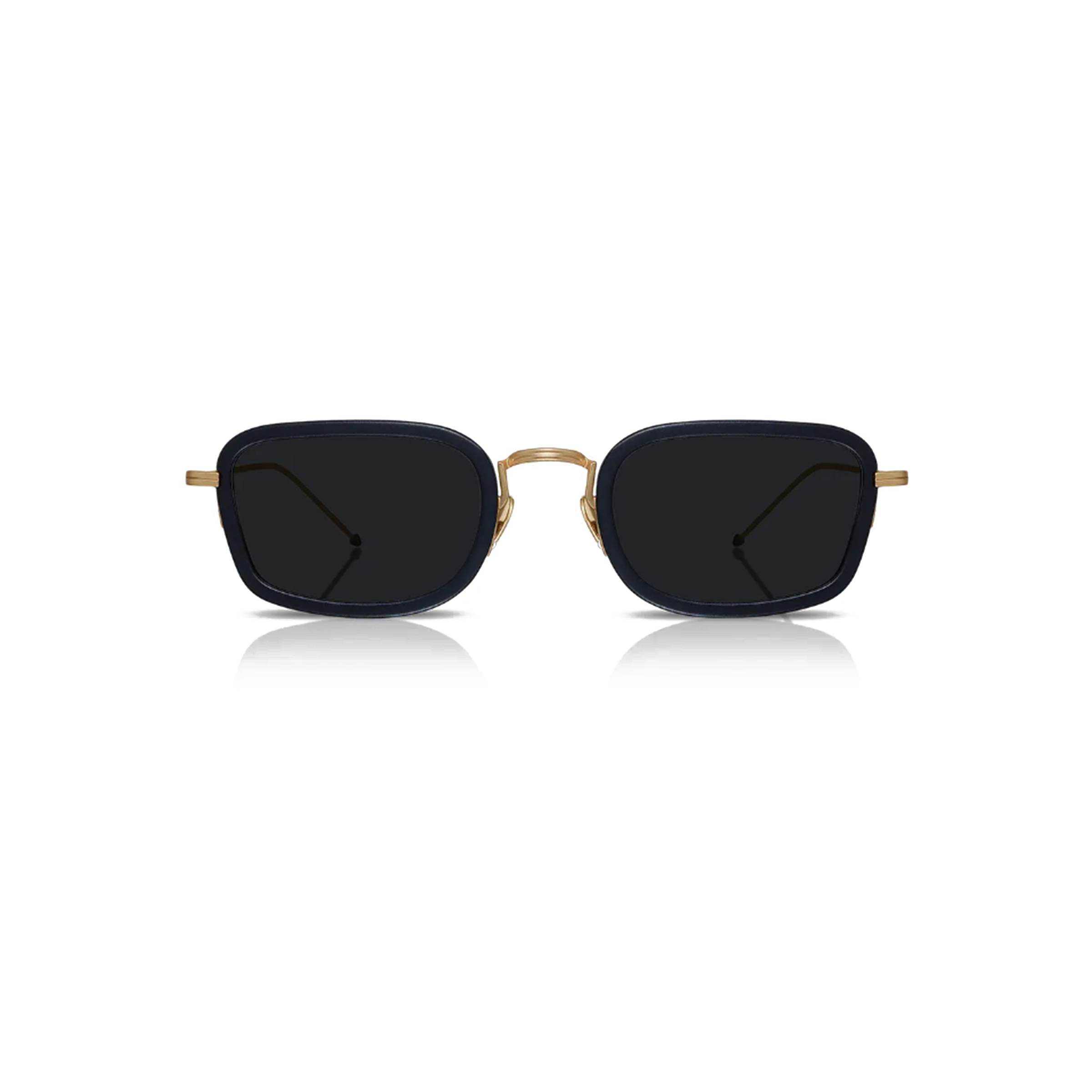 Cerise Metal & Acetate Half-Frame Sunglasses with UV400 Anti-Shatter Nylon Lenses – White and Silver High-Fashion Unisex Shades
