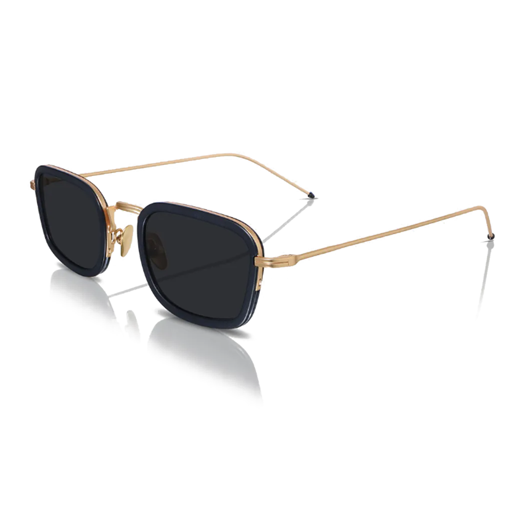Cerise Metal & Acetate Half-Frame Sunglasses with UV400 Anti-Shatter Nylon Lenses – White and Silver High-Fashion Unisex Shades