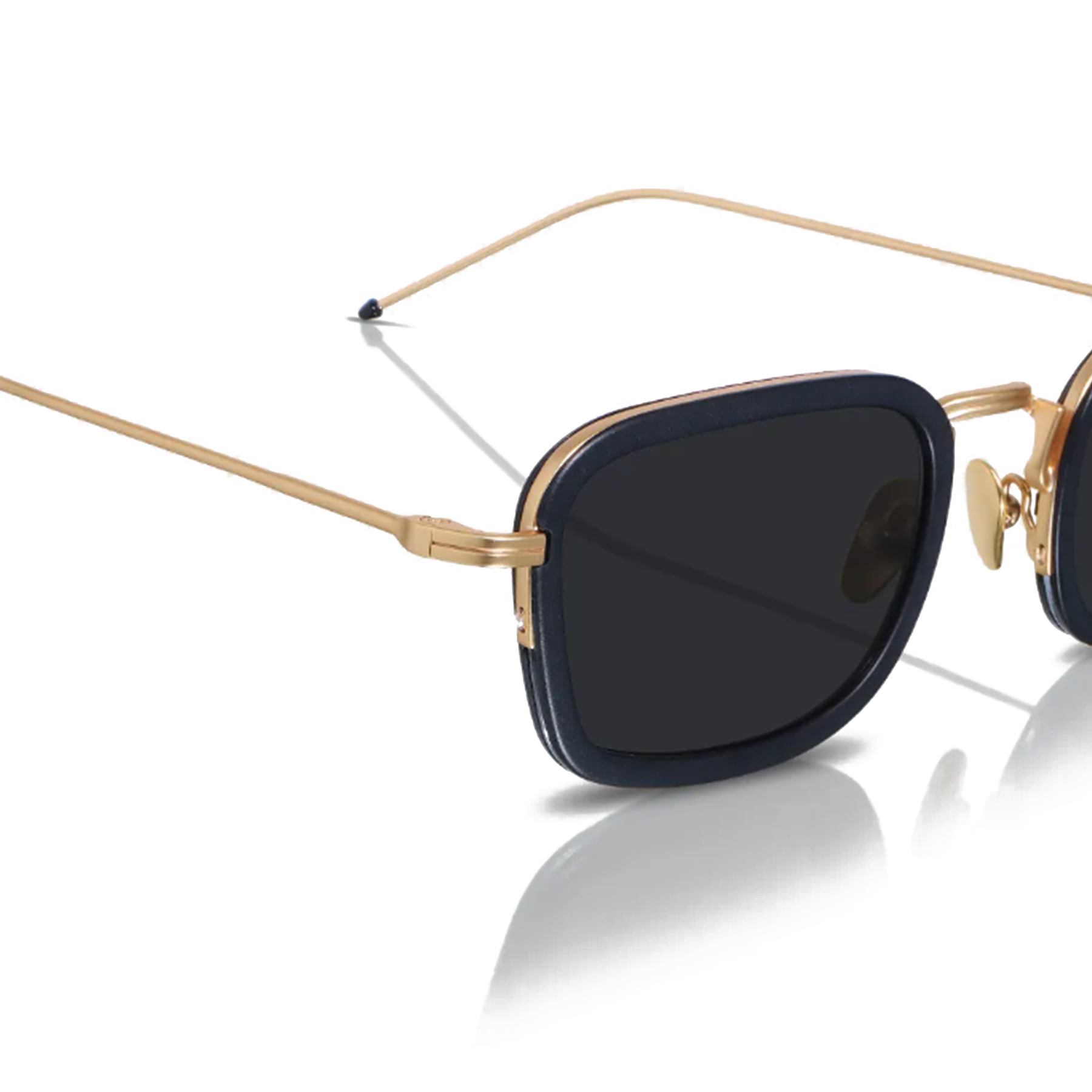 Cerise Metal & Acetate Half-Frame Sunglasses with UV400 Anti-Shatter Nylon Lenses – White and Silver High-Fashion Unisex Shades