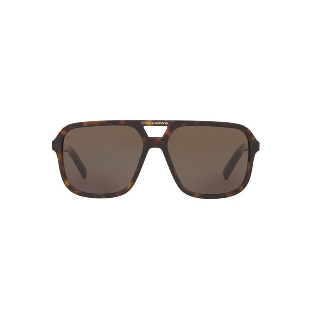 Dolce & Gabbana DG4354 Havana Sunglasses — angled front view
