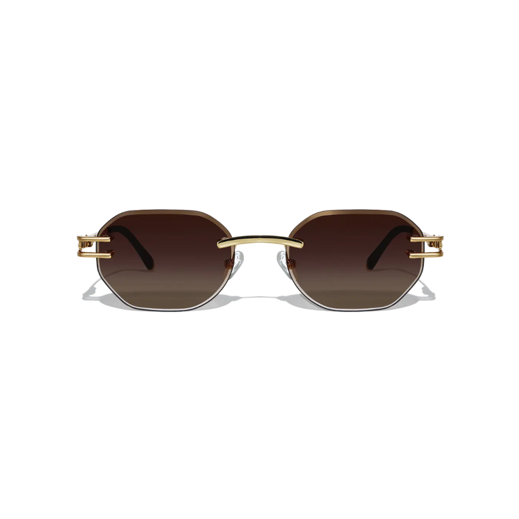 Dore Rectangle Rimless Luxury Sunglasses – Hand-Finished UV400 Unisex Eyewear
