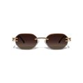 Dore Rectangle Rimless Luxury Sunglasses – Hand-Finished UV400 Unisex Eyewear