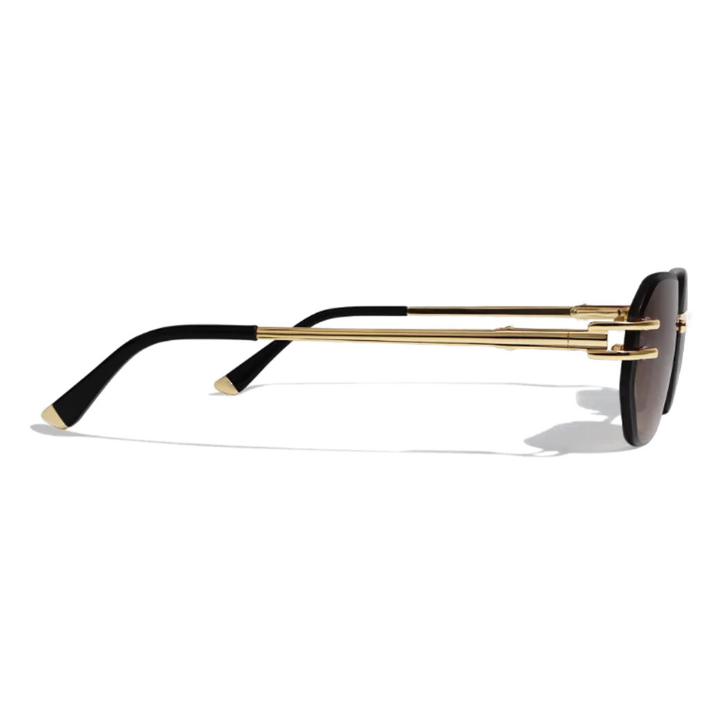 Dore Rectangle Rimless Luxury Sunglasses – Hand-Finished UV400 Unisex Eyewear