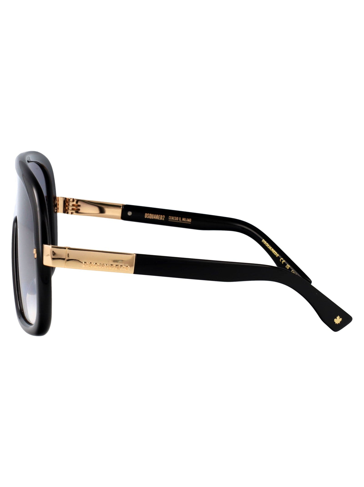Dsquared2 D2 0119/S Black Shield Sunglasses — side view
