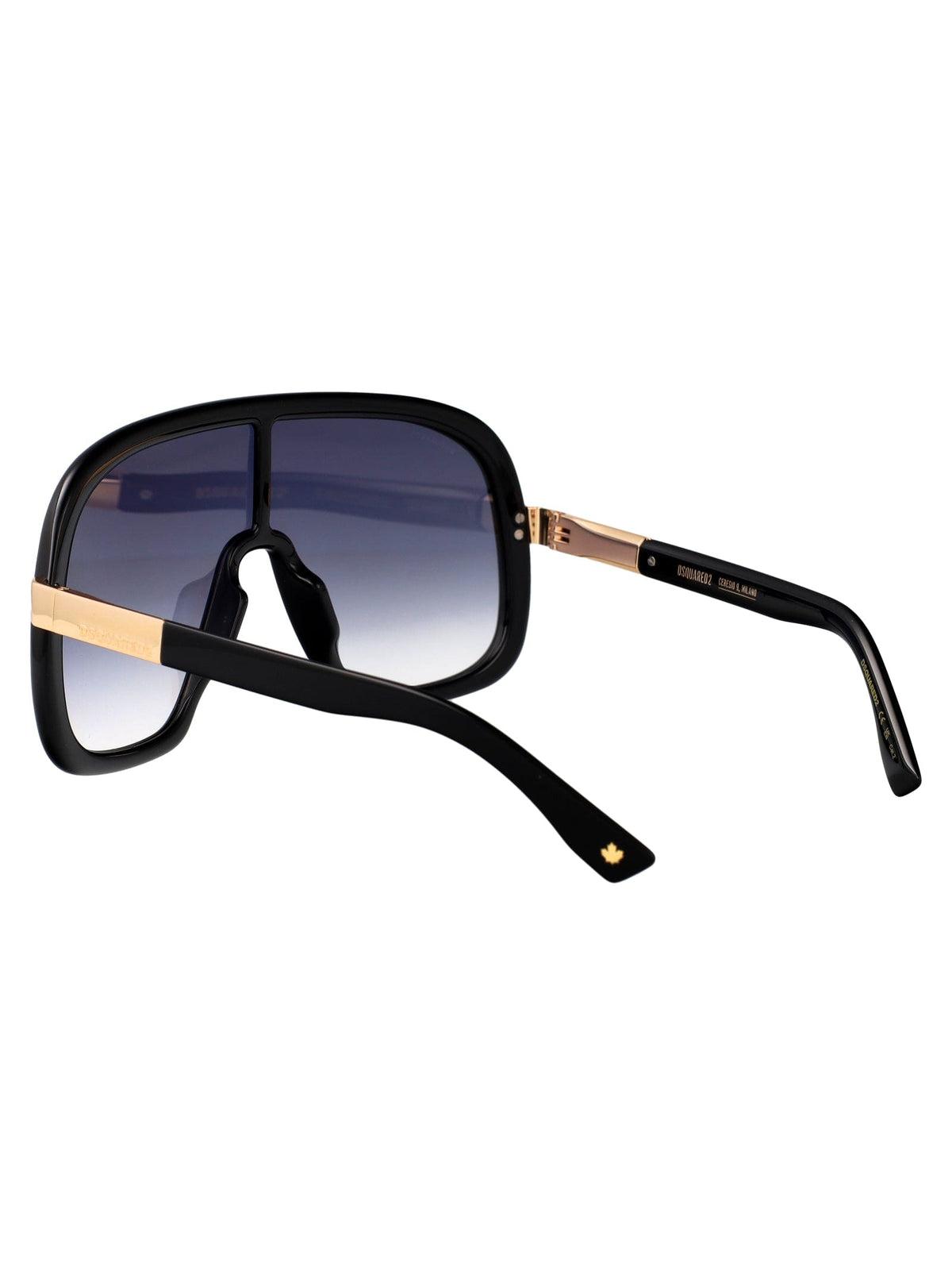 Dsquared2 D2 0119/S Black Shield Sunglasses — close-up detail