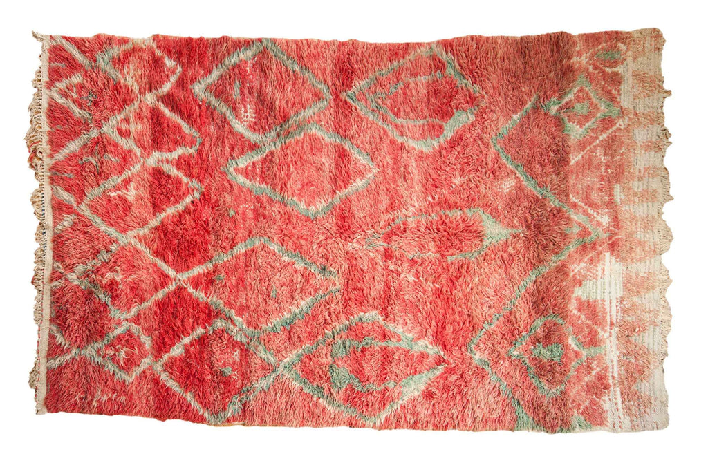 Vintage Moroccan Hand-Knotted Carpet, 5 ft 1 in x 8 ft 2 in, Circa 1960s