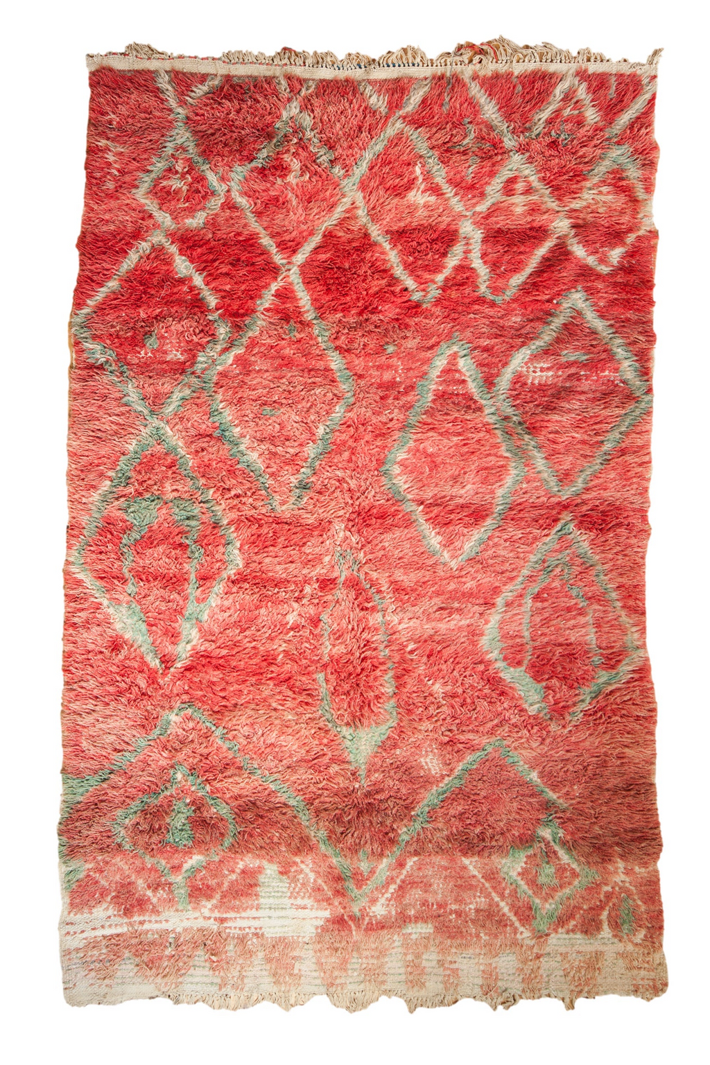 Vintage Moroccan Hand-Knotted Carpet, 5 ft 1 in x 8 ft 2 in, Circa 1960s