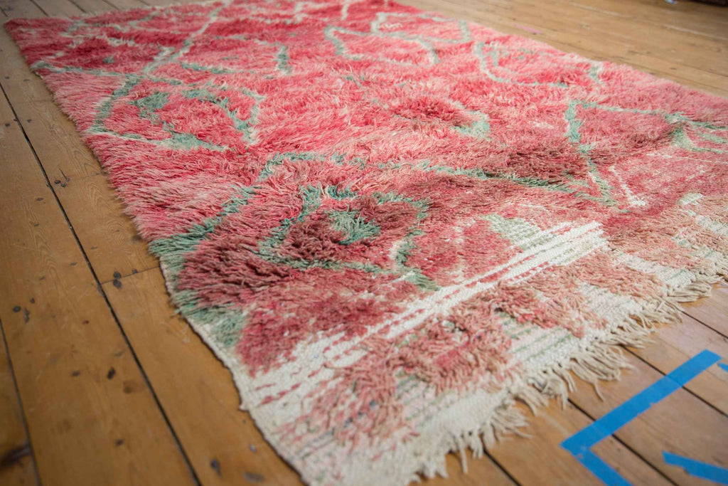Vintage Moroccan Hand-Knotted Carpet, 5 ft 1 in x 8 ft 2 in, Circa 1960s