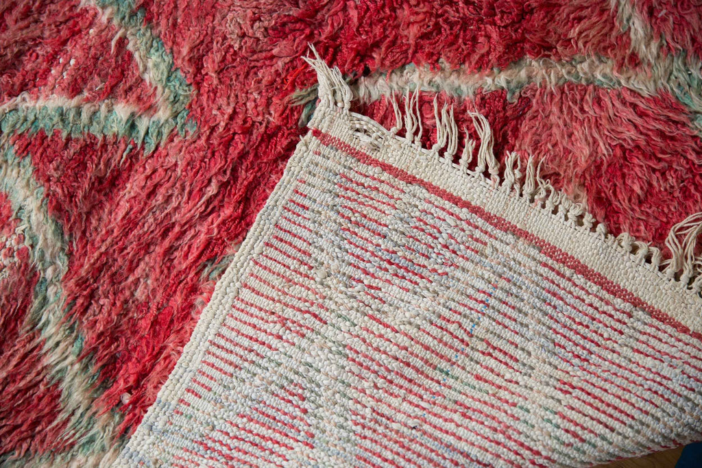 Vintage Moroccan Hand-Knotted Carpet, 5 ft 1 in x 8 ft 2 in, Circa 1960s