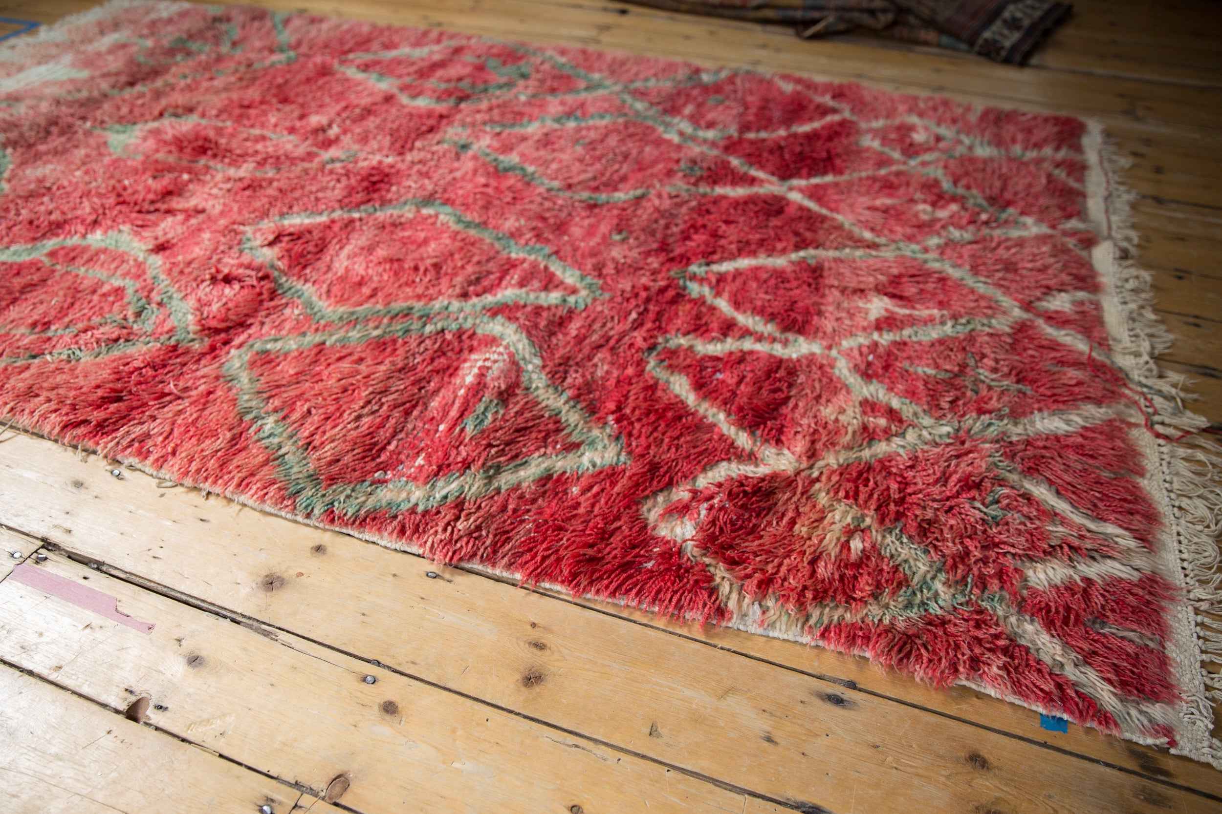 Vintage Moroccan Hand-Knotted Carpet, 5 ft 1 in x 8 ft 2 in, Circa 1960s