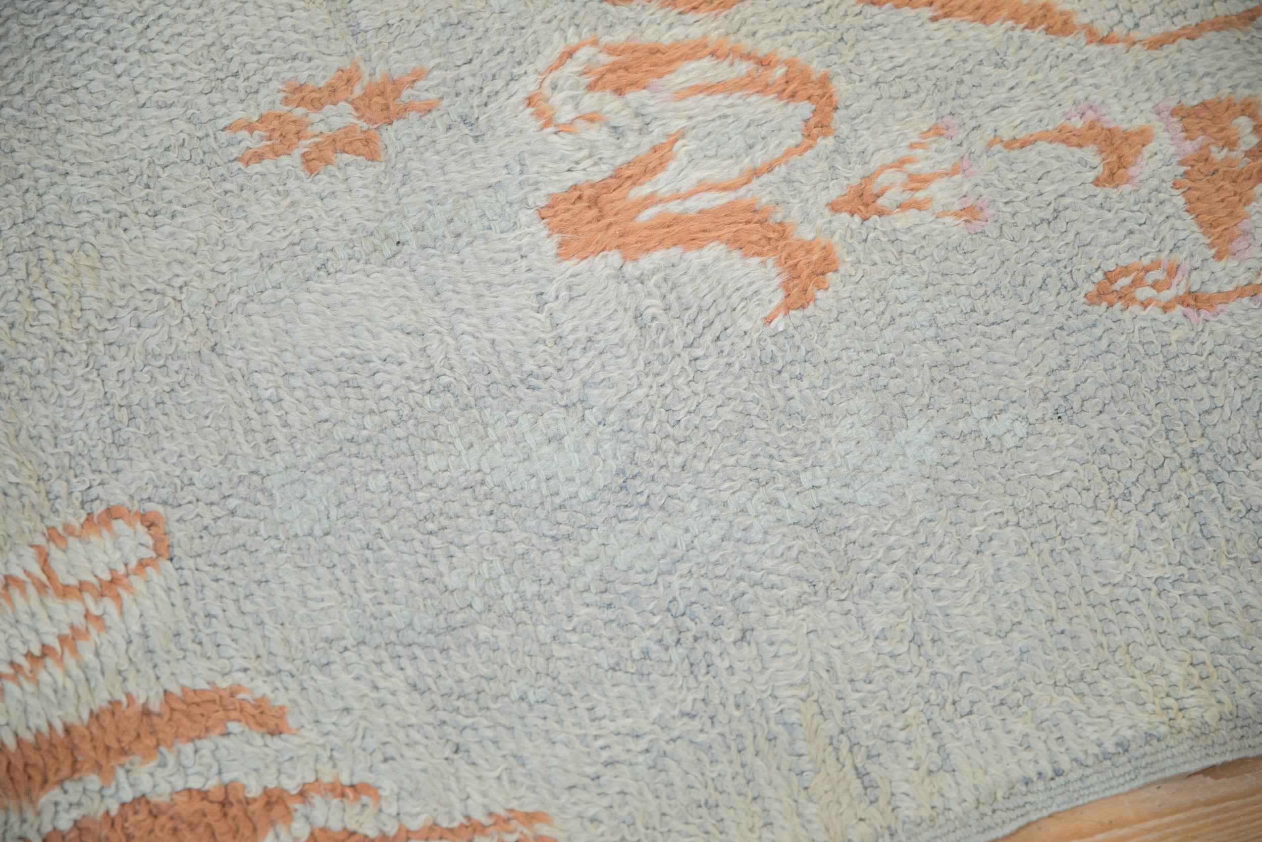 4.5 x 9.5 Vintage Moroccan Rug Runner with Arabesque Floral Medallions