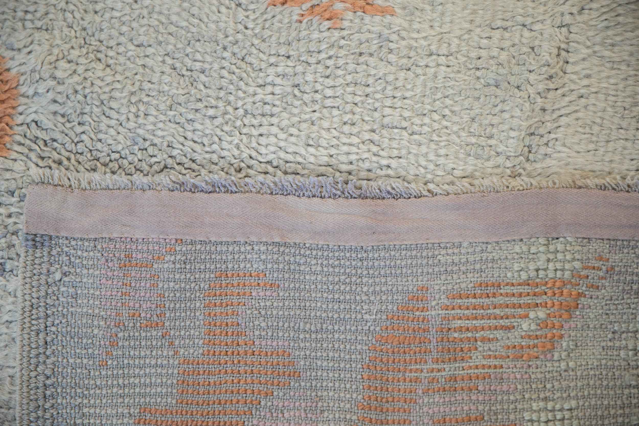 4.5 x 9.5 Vintage Moroccan Rug Runner with Arabesque Floral Medallions
