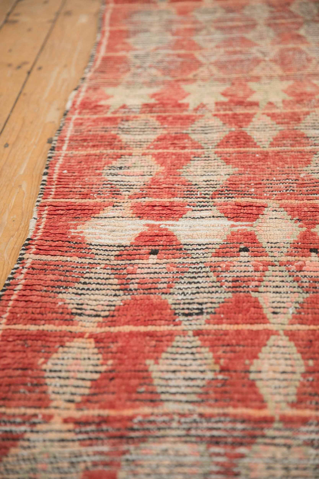 3.5 by 11 Foot Vintage Moroccan Hand-Knotted Rug Runner