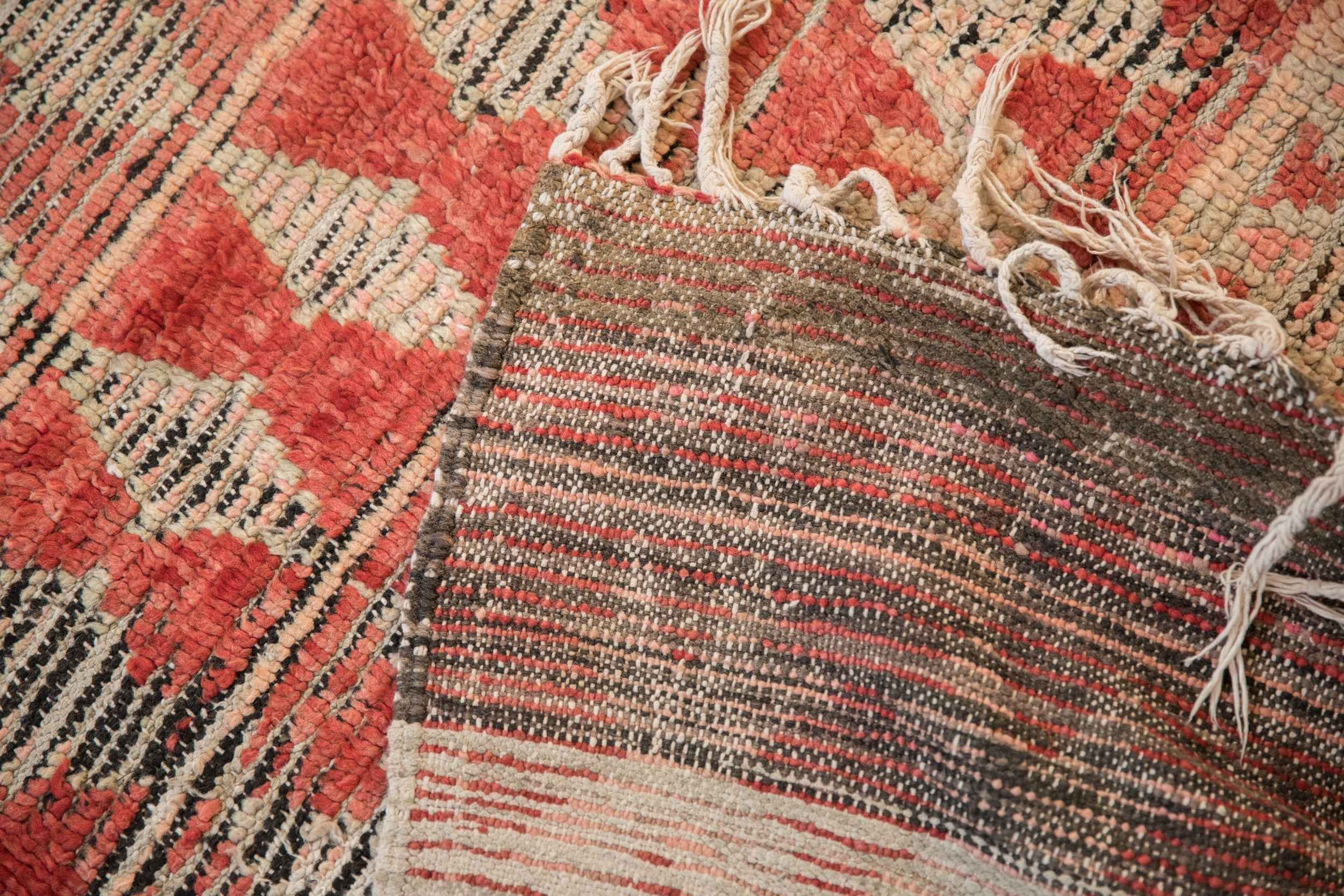 3.5 by 11 Foot Vintage Moroccan Hand-Knotted Rug Runner