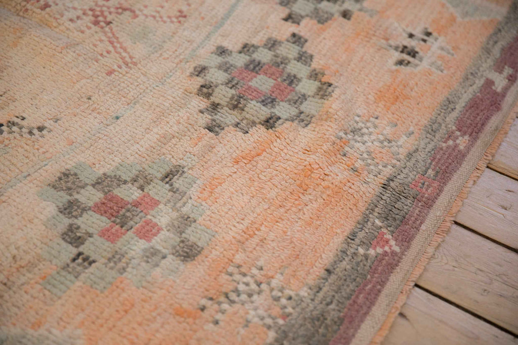 Vintage Moroccan Carpet 5 ft 4 in x 6 ft 4 in Hand-Knotted Mid-Century Design