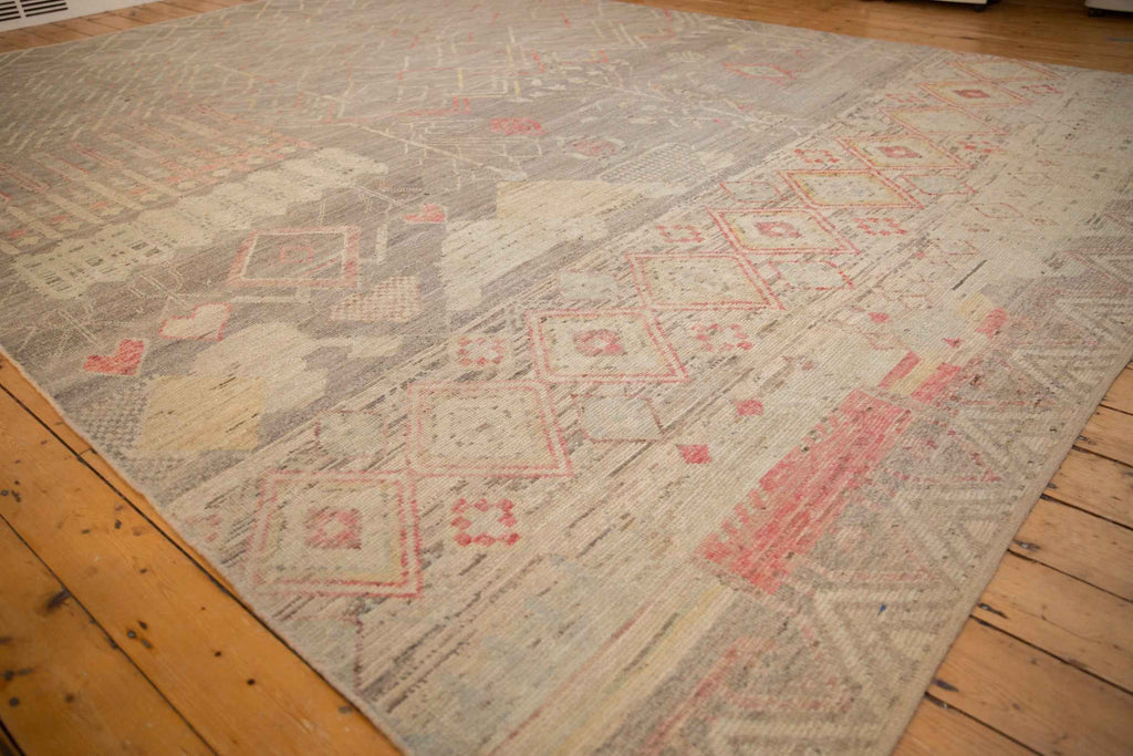 10 by 14 Feet Hand-Knotted Pakistani Moroccan-Style Rug