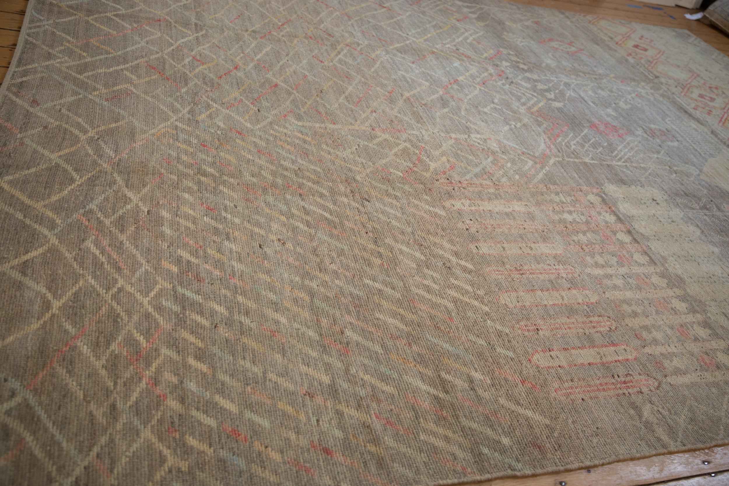 10 by 14 Feet Hand-Knotted Pakistani Moroccan-Style Rug