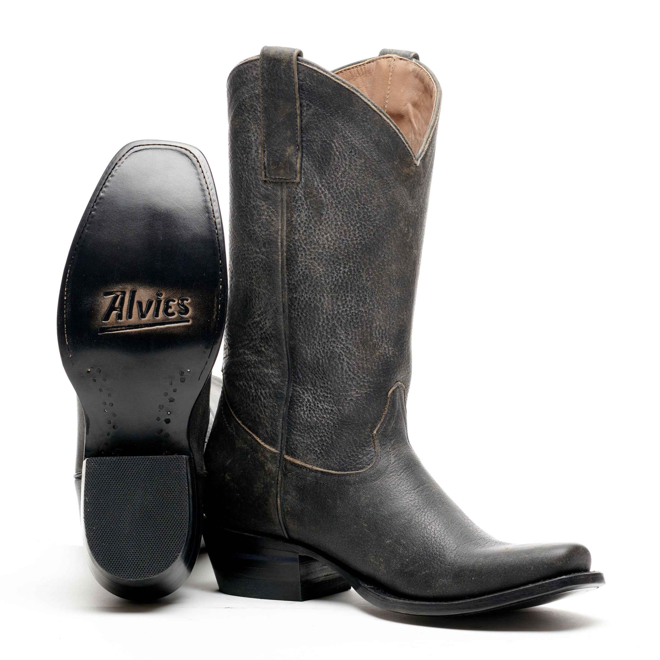 The Shoal Creek - Stylish Square-Toe Cowboy Boots for Men and Women