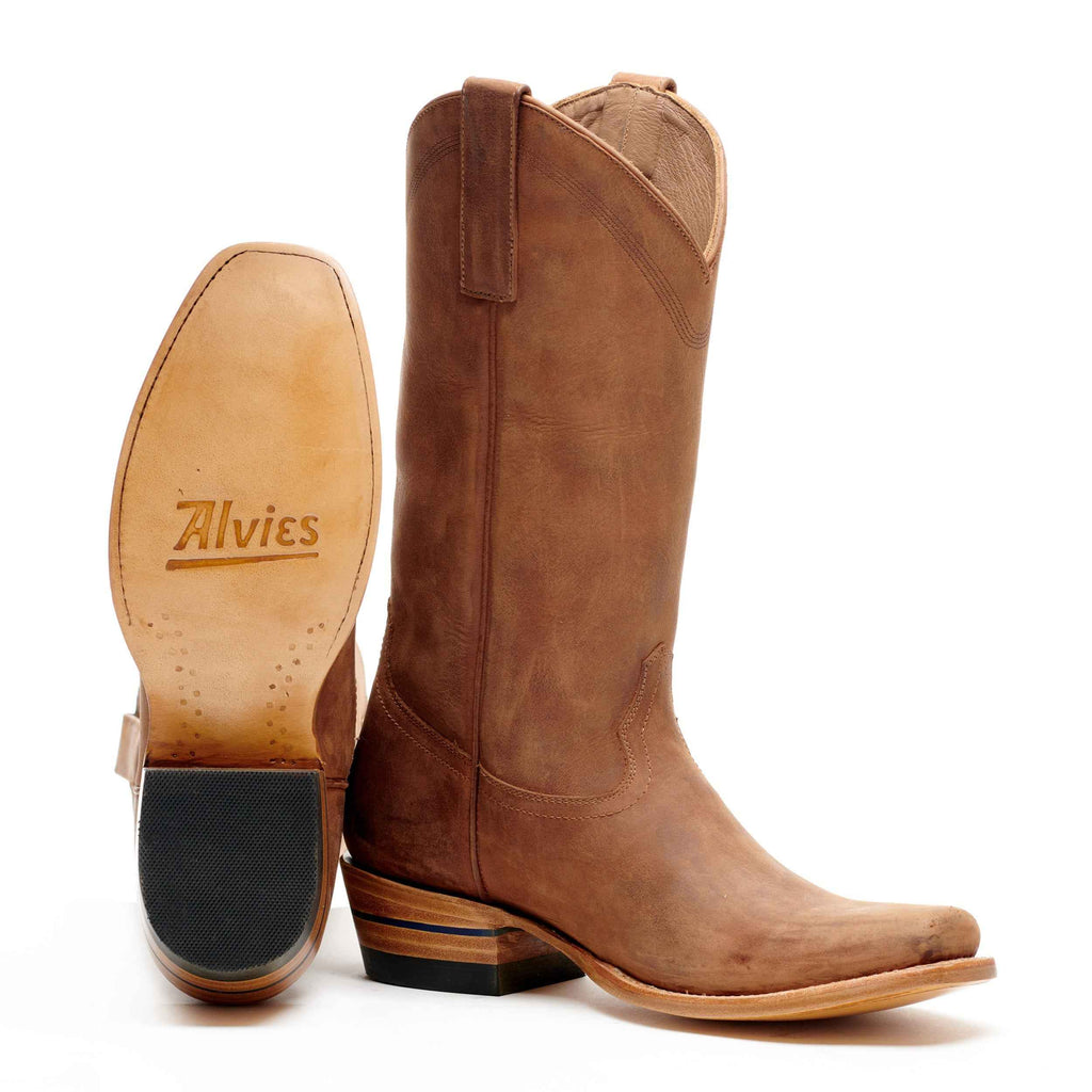 The Shoal Creek - Stylish Square-Toe Cowboy Boots for Men and Women