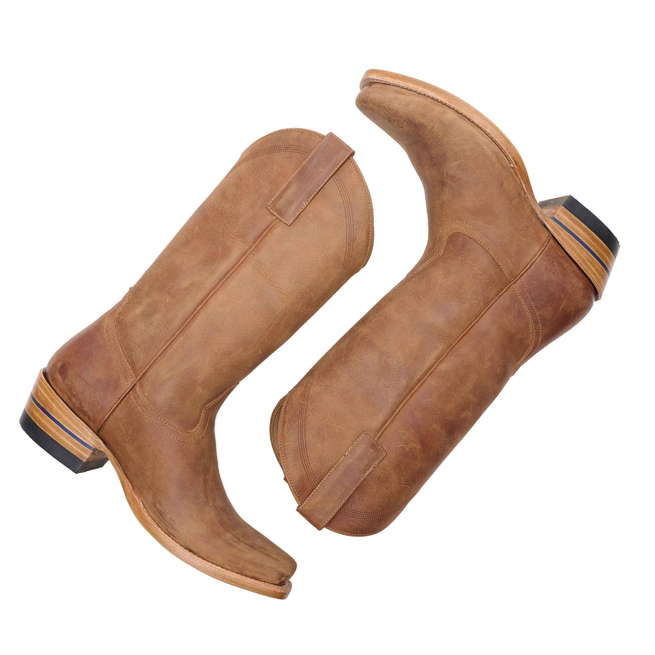 The Shoal Creek - Stylish Square-Toe Cowboy Boots for Men and Women