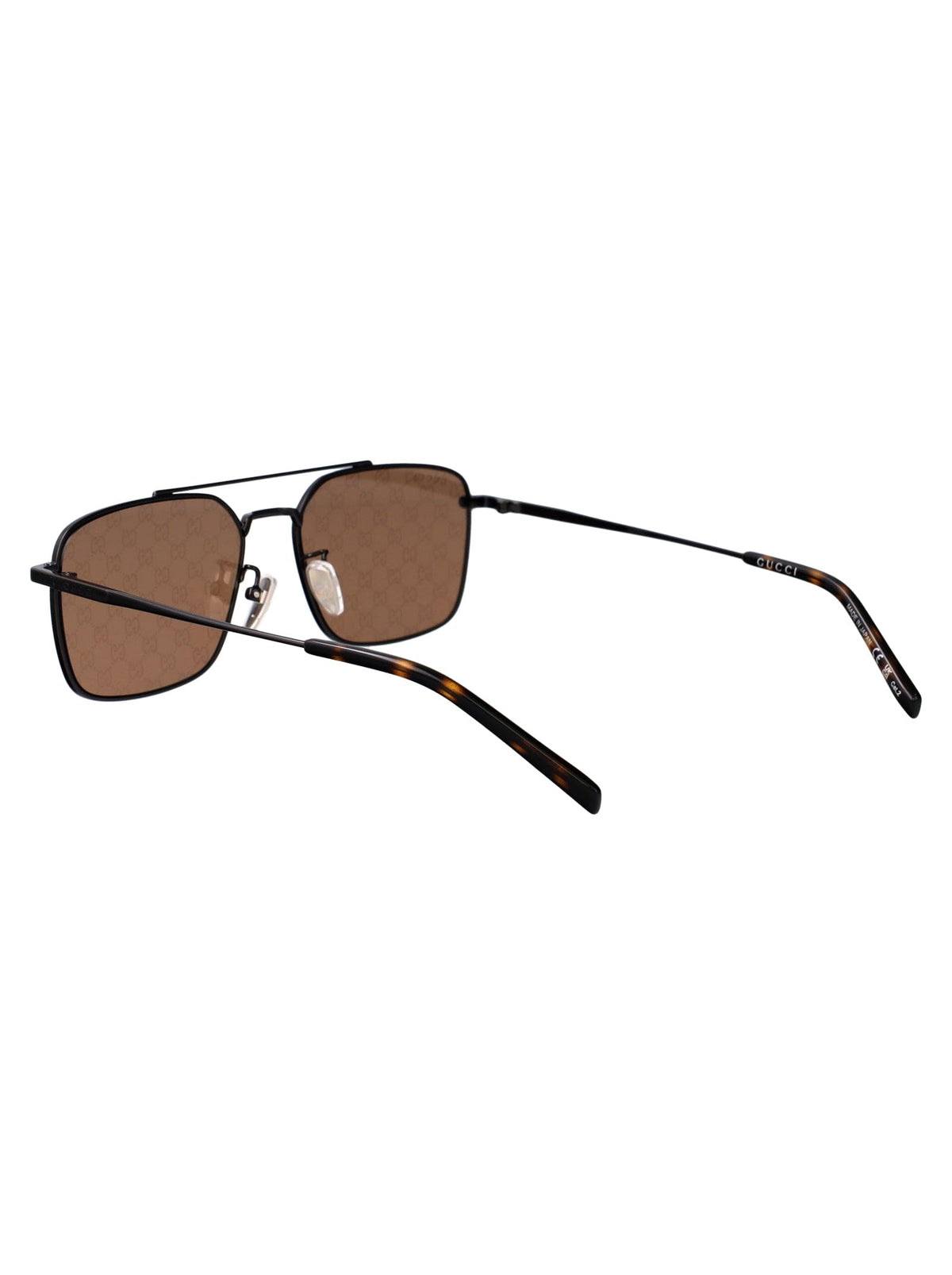 Gucci GG1957SA Metal Sunglasses with GG Lens — close-up detail