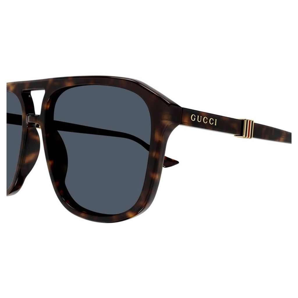 Gucci GG1494S Havana Double-Bridge Sunglasses — side view