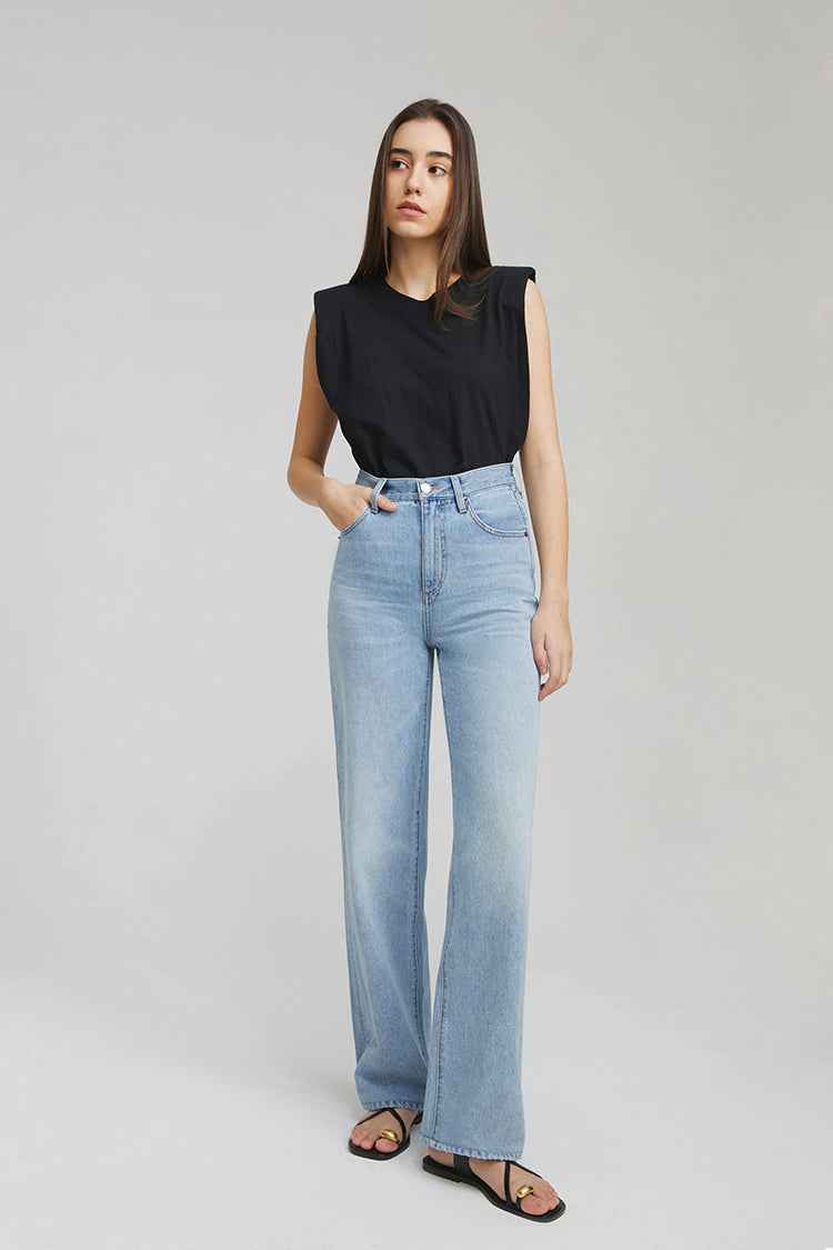 Coney Island Whitefish High-Rise Wide-Leg Jeans HJ007