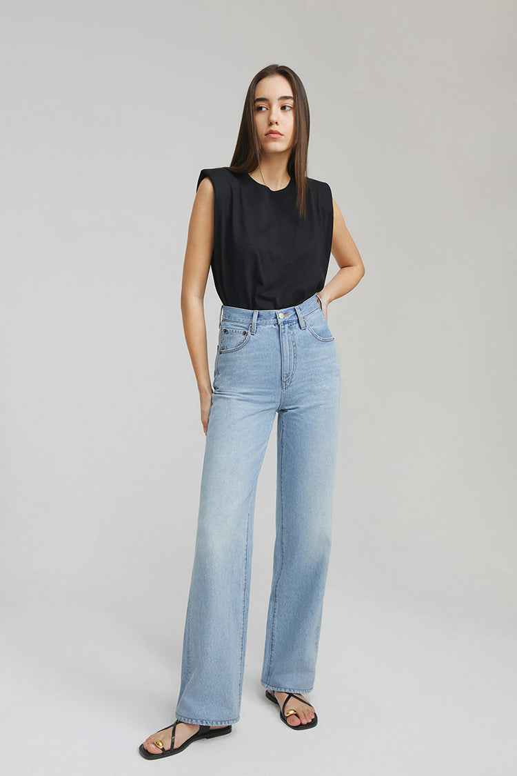 Coney Island Whitefish High-Rise Wide-Leg Jeans HJ007