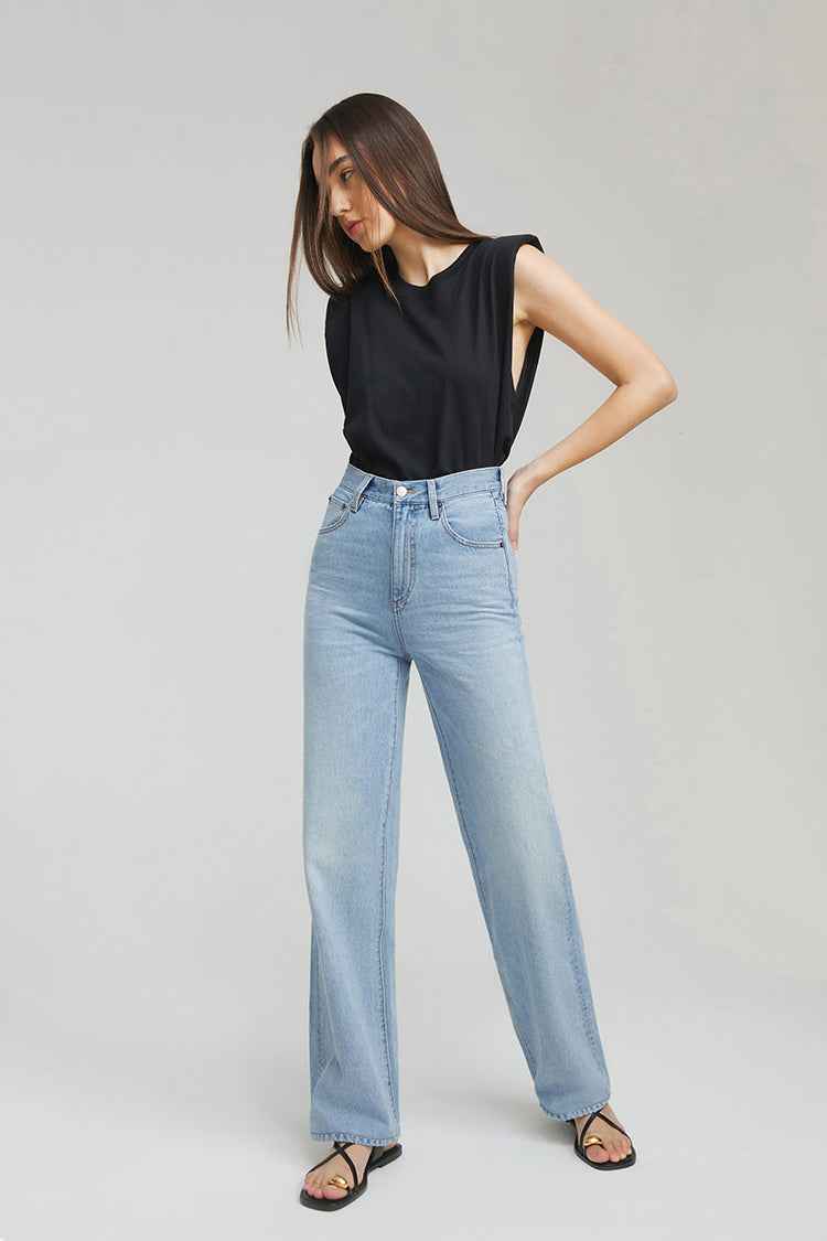 Coney Island Whitefish High-Rise Wide-Leg Jeans HJ007