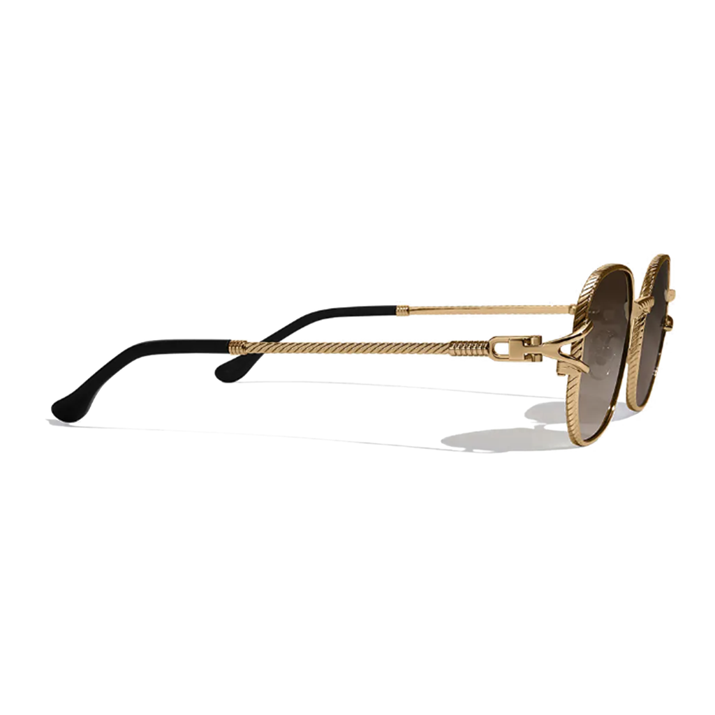 Jean Brun Brown Metal Frame Sunglasses – UV400, Anti‑Shatter Nylon Lenses, Unisex Luxury