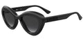 Moschino MOS163/S Dark Grey Square Women's Sunglasses — front view