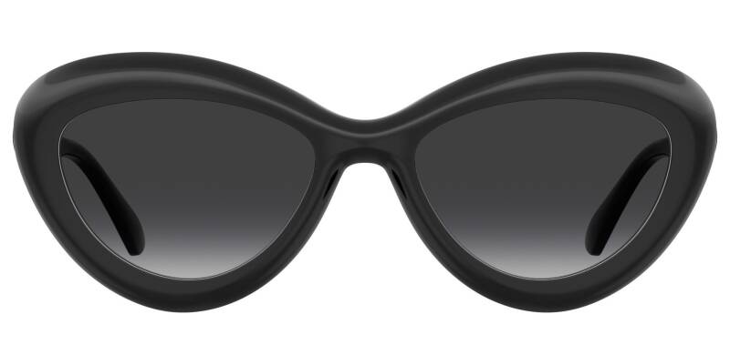 Moschino MOS163/S Dark Grey Square Women's Sunglasses — side view showing the temple
