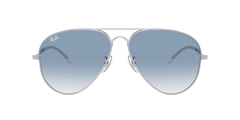 Ray-Ban 0RB3825 003/3F58 Metal Frame Blue Lens Sunglasses — 58mm — angled front view